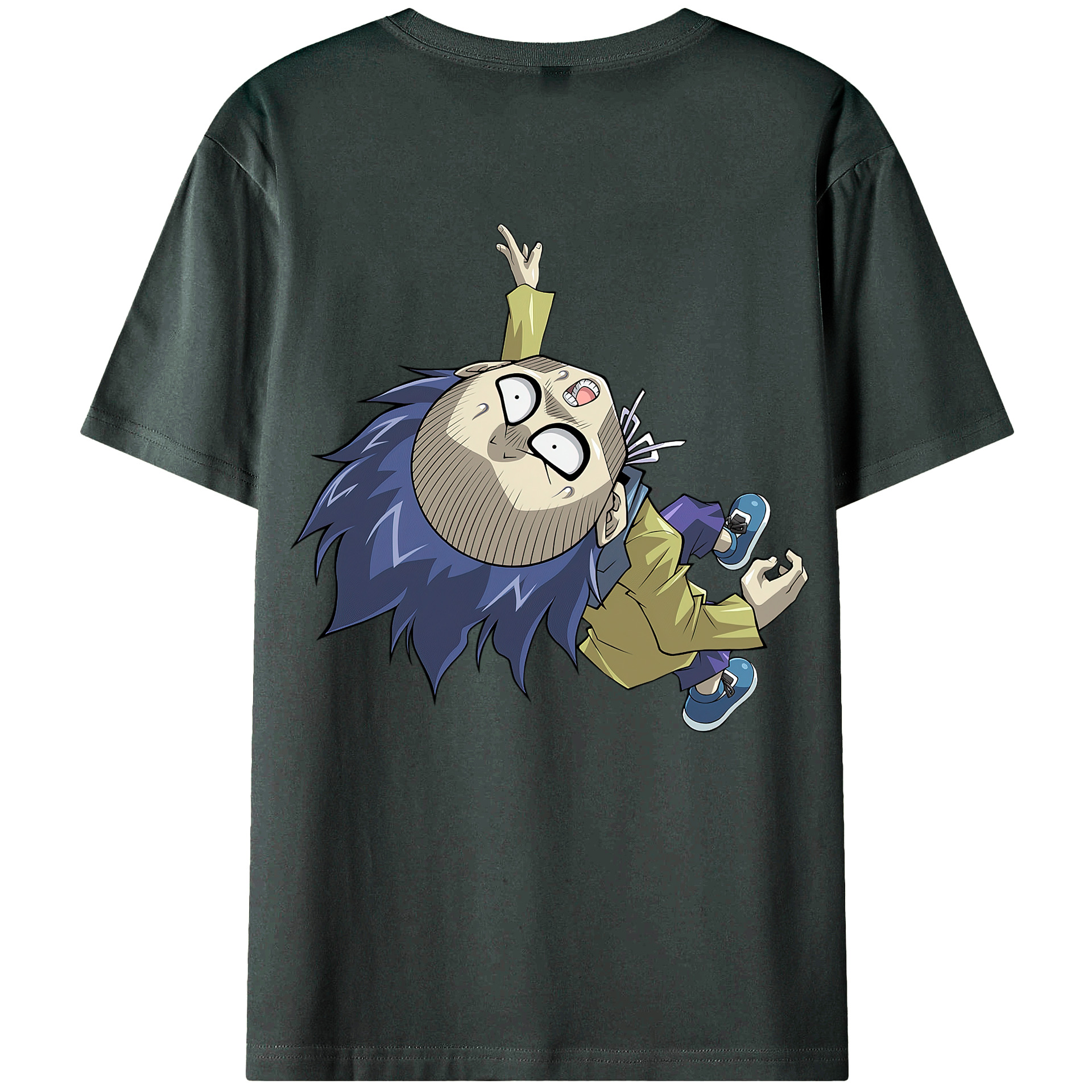 （画像用） 遊☆戯☆王 Yu-Gi-Oh! 綿100％ メンズ半袖Tシャツ（バックプリント） 通気性